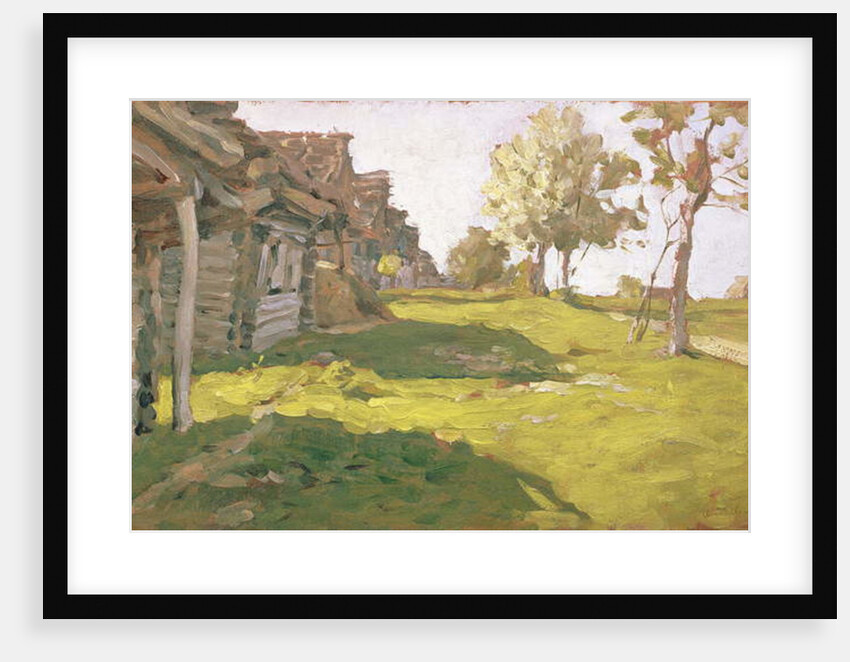 Sunlit Day. A Small Village, 1898 by Isaak Ilyich Levitan