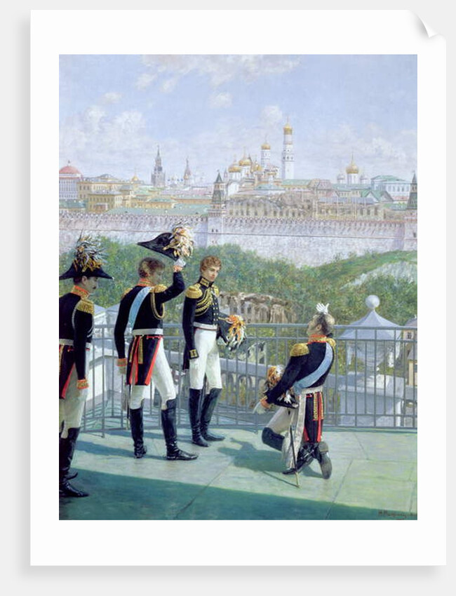 Prussian King Friedrich Wilhelm II thanking Moscow, 1896 by Nikolai Sergeevich Matveev