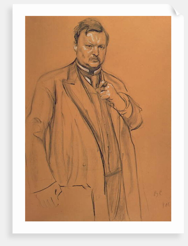 Portrait of the Composer Alekandr Konstantinovich Glazunov, 1906 by Valentin Aleksandrovich Serov