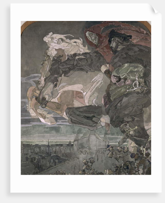 The Flight of Faust and Mephistopheles, 1896 by Mikhail Aleksandrovich Vrubel