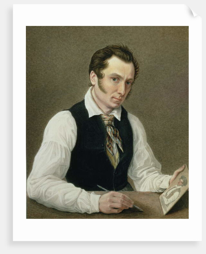 Self Portrait in Peter Prison, 1836 by Nikolai Alexandrovich Bestuzhev