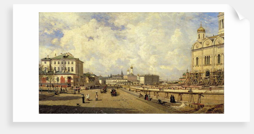 View of the Christ Saviour Cathedral in Moscow, 1880 by Aleksei Petrovich Bogolyubov