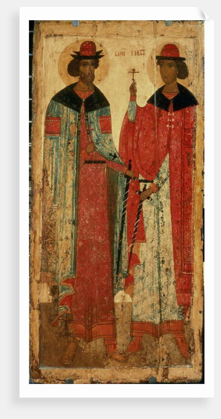 St. Boris and St. Gleb, Moscow, first half of 14th century by School Russian