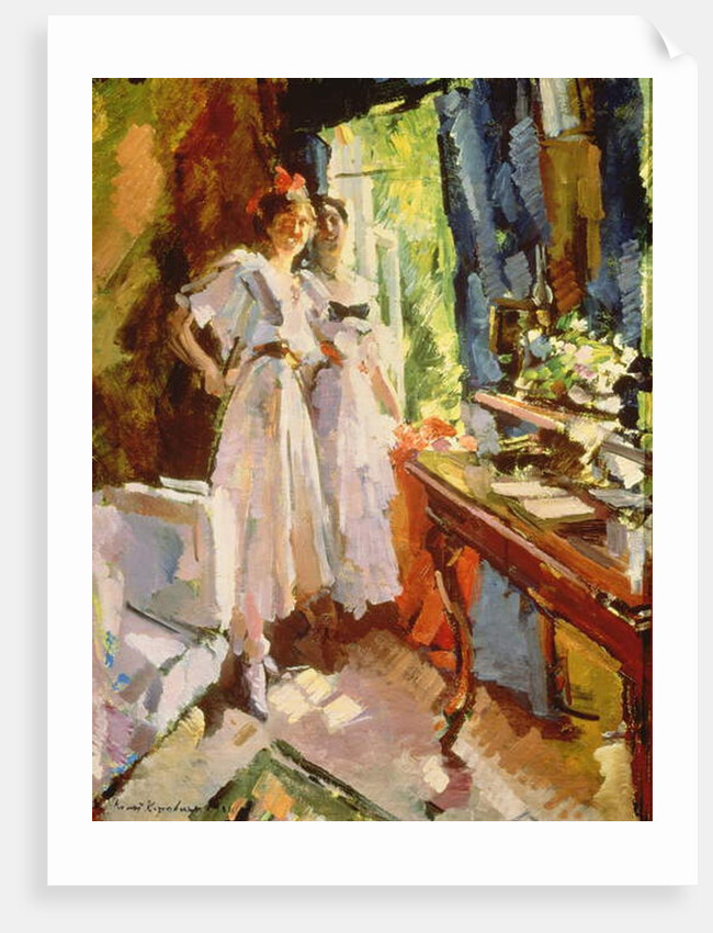 At the Open Window, 1916 by Konstantin Alekseevich Korovin