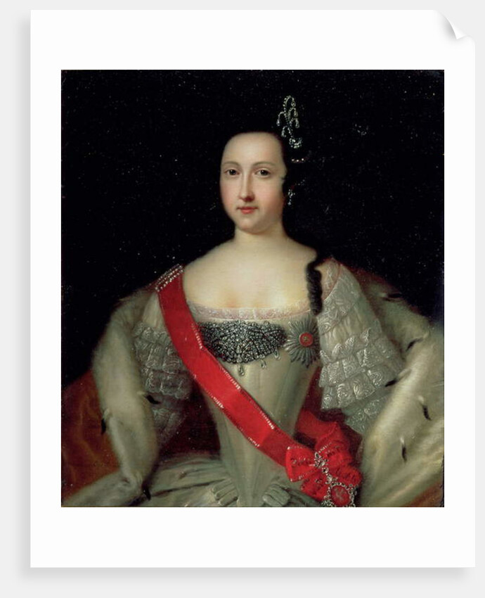 Portrait of Princess Anna, the Mother of Emperor Ivan VI, after 1733 by Louis Caravaque