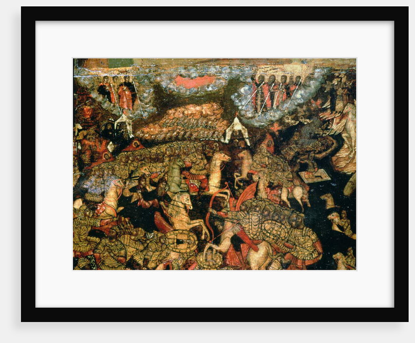 Battle between the Russian and Tatar troops in 1380, 1640s by School Russian