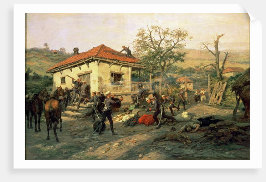 A Scene from the Russian-Turkish War in 1876-77, 1882 by Pawel Kowalewsky
