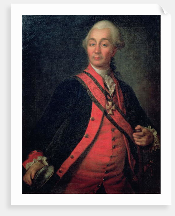 Portrait of Field Marshal Generalissimo, Count Aleksandr Vasilievich Suvorov, 1786 by Dmitri Grigor'evich Levitsky