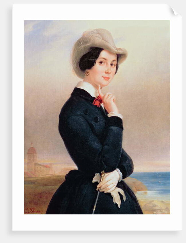 Portrait of Vera Samoilova, 1840s by Jewgenij Alexandrowitsch Pluchart