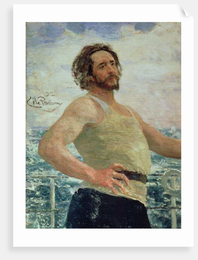 Portrait of Author Leonid Andreev, 1912 by Ilya Efimovich Repin