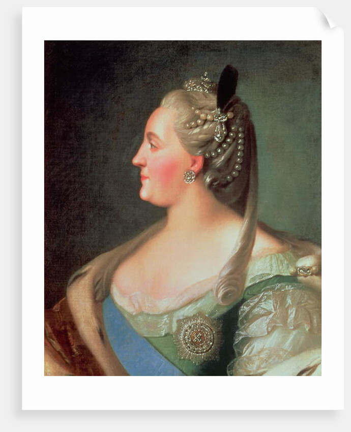 Portrait of Empress Catherine II the Great, after 1763 by Fedor Stepanovich Rokotov