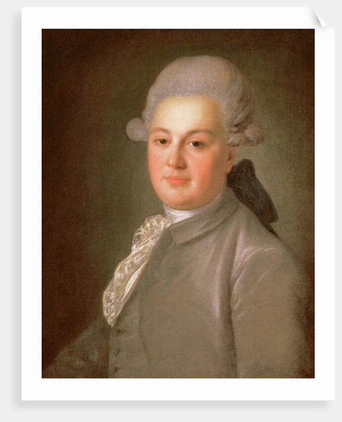 Portrait of Senator Count Artemy Vorontsov, after 1768 by Fedor Stepanovich Rokotov