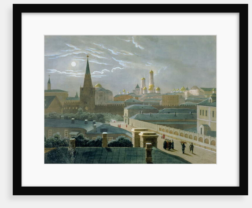 View of the Moscow Kremlin, 1840's by Paul Marie Roussel