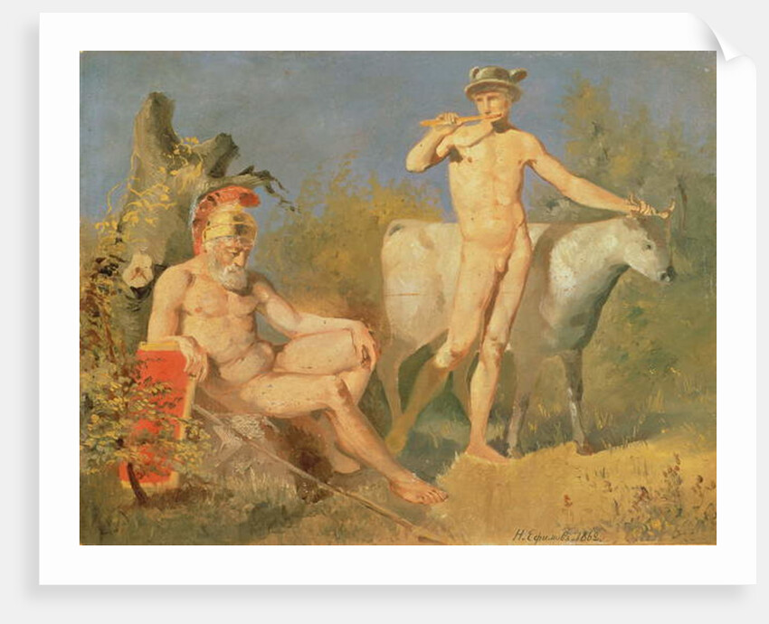 Mercury and Argus, 1862 by Nikolai Efimovich Efimov