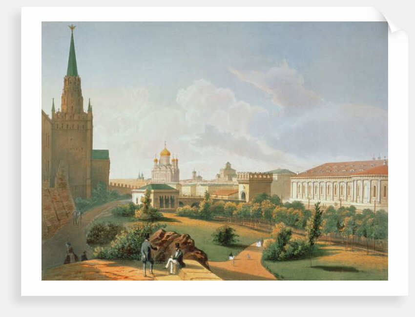 The Alexander Garden in Moscow, printed by Jacottet and Bachelier, 1830 by French School