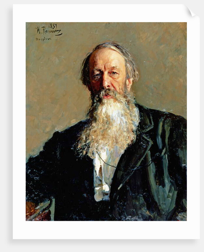 Portrait of Vladimir Stasov, 1883 by Ilya Efimovich Repin