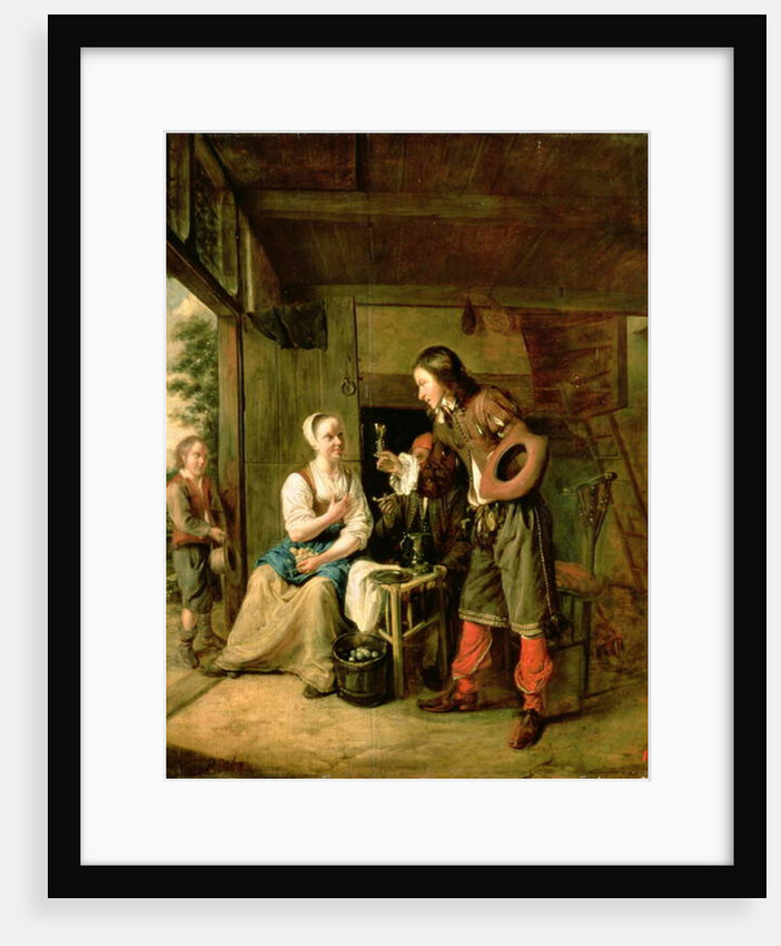 Warrior and Servant, 1653 by Pieter de Hooch