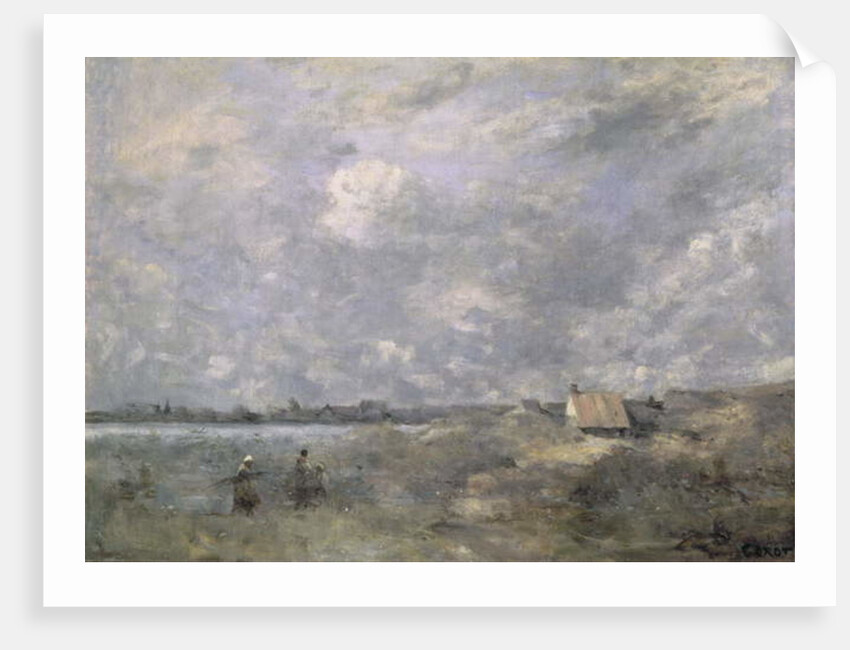 Stormy Weather, Pas de Calais, c.1870 by Jean Baptiste Camille Corot
