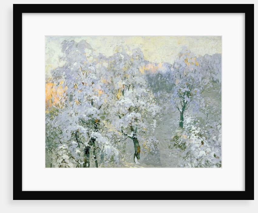 Trees in Wintry Silver, 1910 by Konstantin Ivanovich Gorbatov