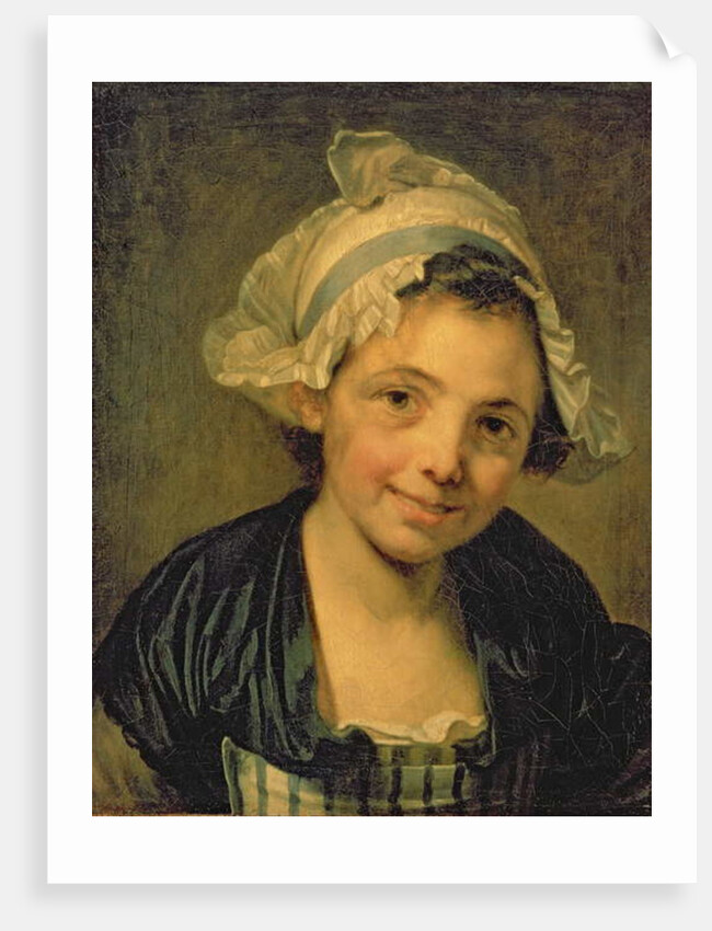 Girl in a Bonnet, 1760s by Jean Baptiste Greuze