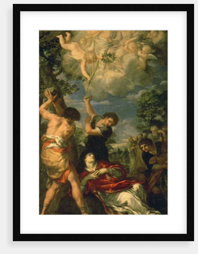 The Martyrdom of Saint Stephen, 1660 by Pietro da (1596-1669) Cortona