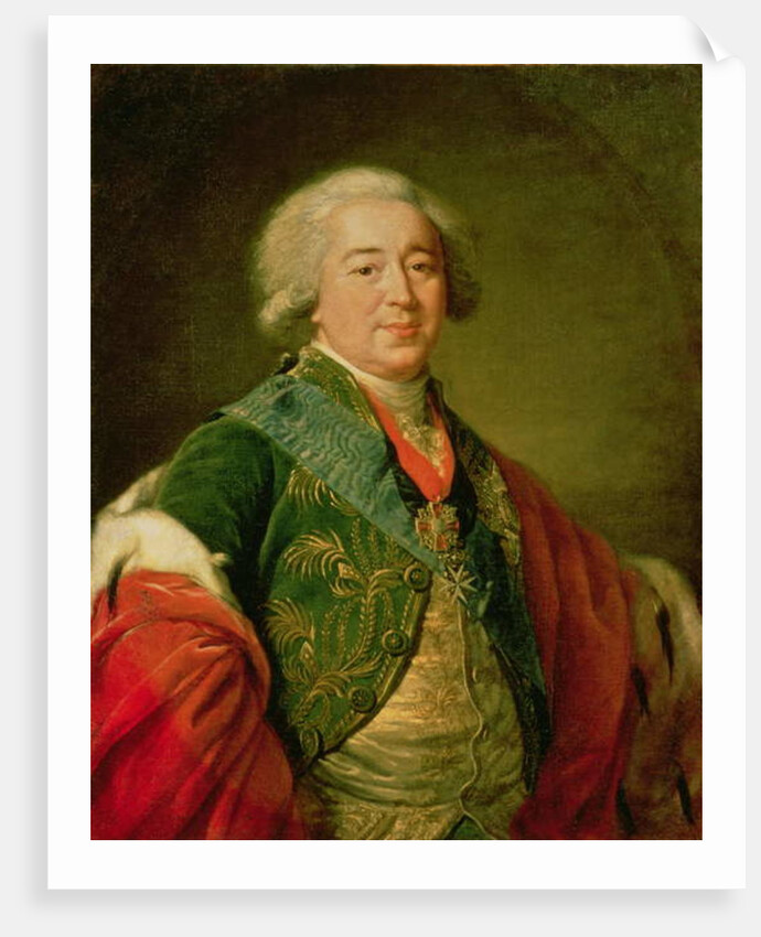Portrait of Prince Alexander Borisovich Kurakin, 1797 by Elisabeth Louise Vigee-Lebrun