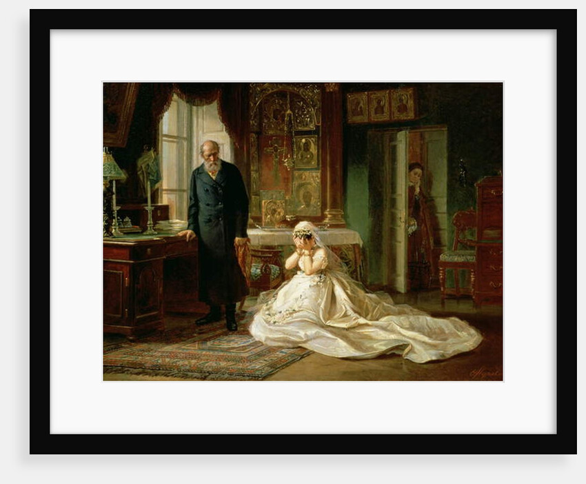 At the Altar, 1870s by Firs Sergeevich Zhuravlev