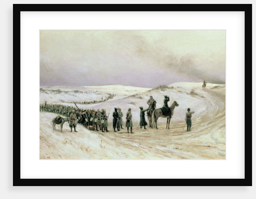 Bulgaria, a scene from the Russo-Turkish War of 1877-78, 1879 by Mikhail Georgievich Malyshev