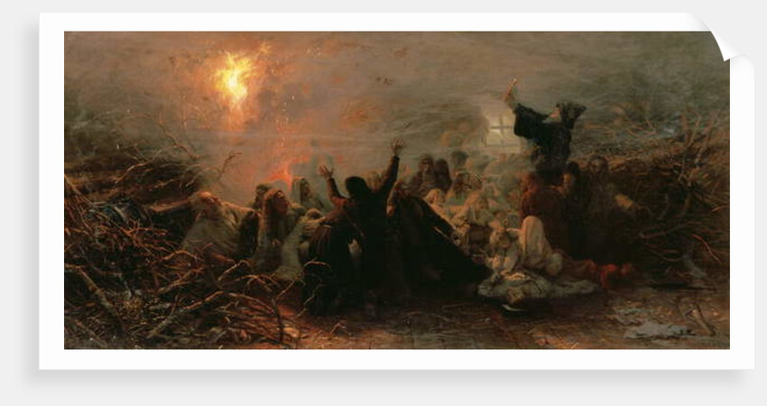 Self-Immolation, 1884 by Grigori Grigorievich Mjasoedov