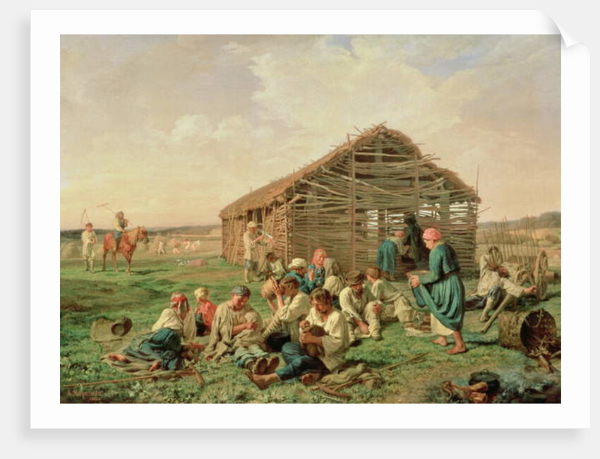 Rest during Haying, 1861 by Aleksandr Ivanovich Morozov