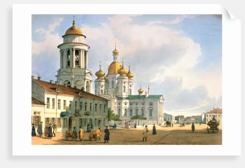 The Virgin of Vladimir Church in St. Petersburg, c.1840 by Ferdinand Victor Perrot