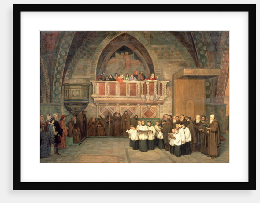 Vespers in the Saint Francis Church in Assisi, 1871 by Mikhail Petrovich Botkin