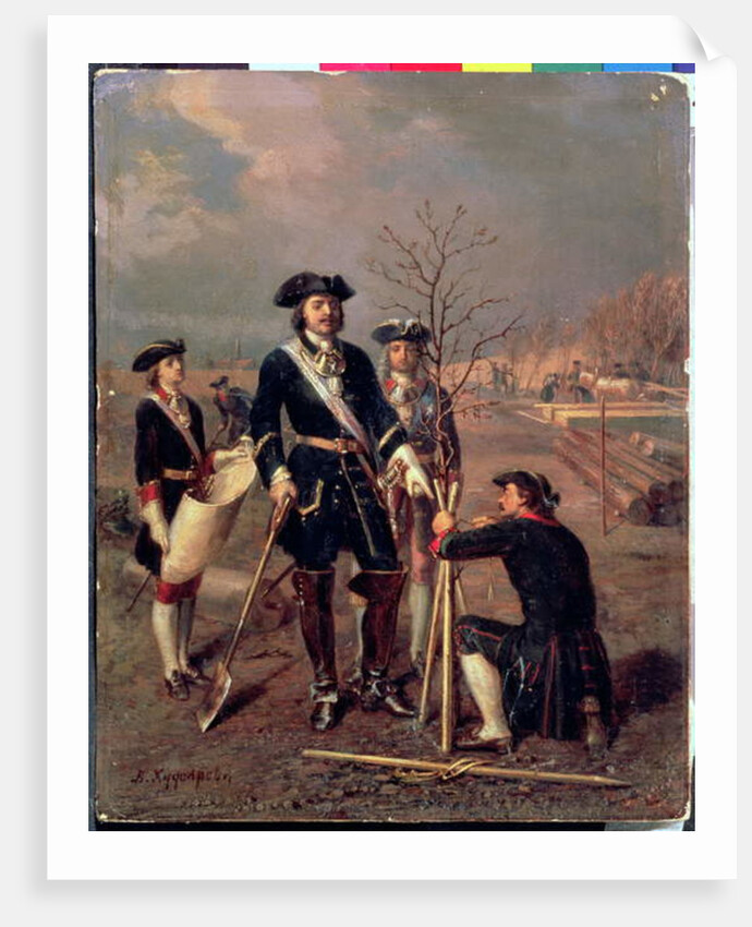 Emperor Peter the Great at Work by Wassilij Chudojarov