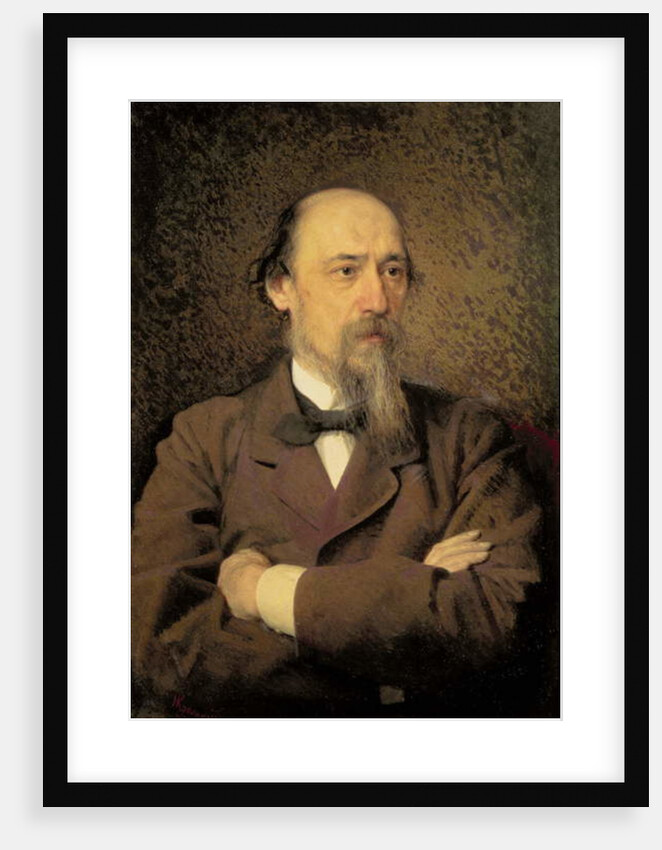 Portrait of Nikolay Alekseyevich Nekrasov, 1877 by Ivan Nikolaevich Kramskoy