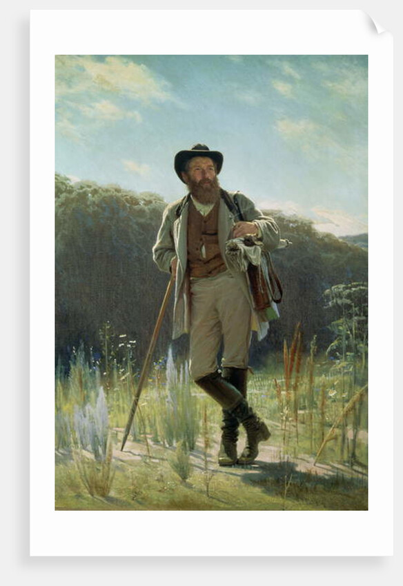Portrait of Ivan Ivanovich Shishkin, 1873 by Ivan Nikolaevich Kramskoy