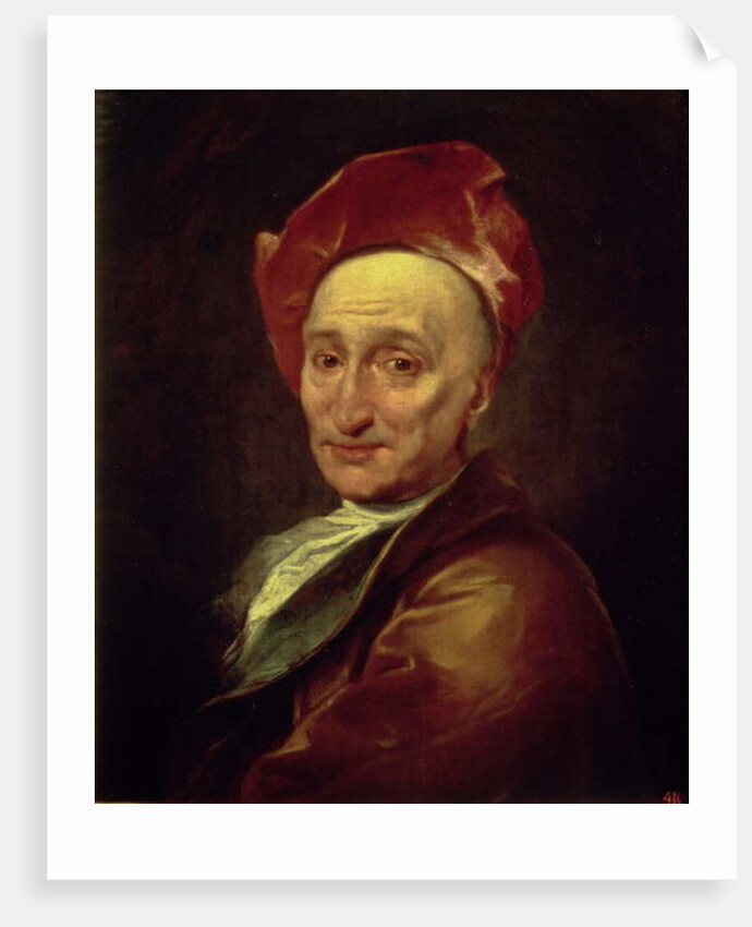 Portrait of Bernard Le Bovier, sieur de Fontenelle by Hyacinthe Francois Rigaud