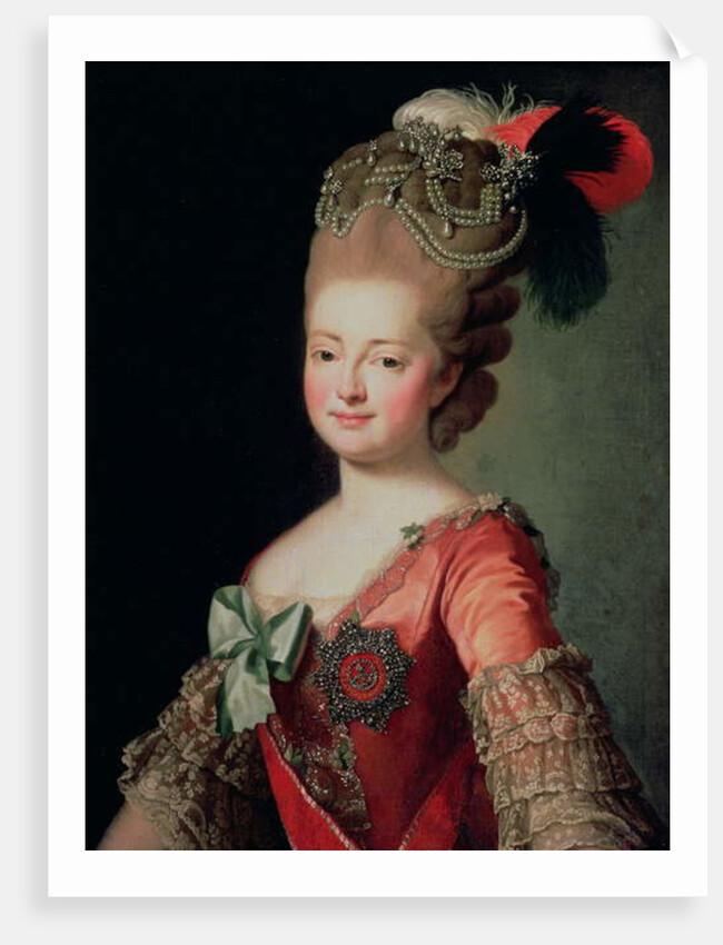 Portrait of Maria Fyodorovna by School Russian