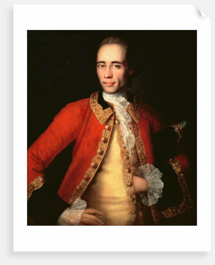 Portrait of Matvey Begichev, 1757 by Ivan Yakovlevich Vishnyakov