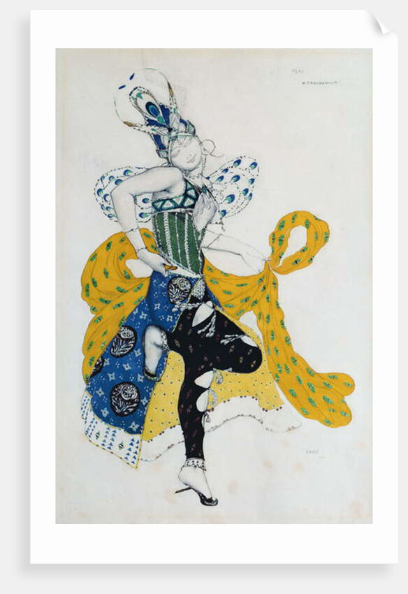 Sketch for the ballet 'La Peri', by Paul Dukas, 1911 by Leon Bakst