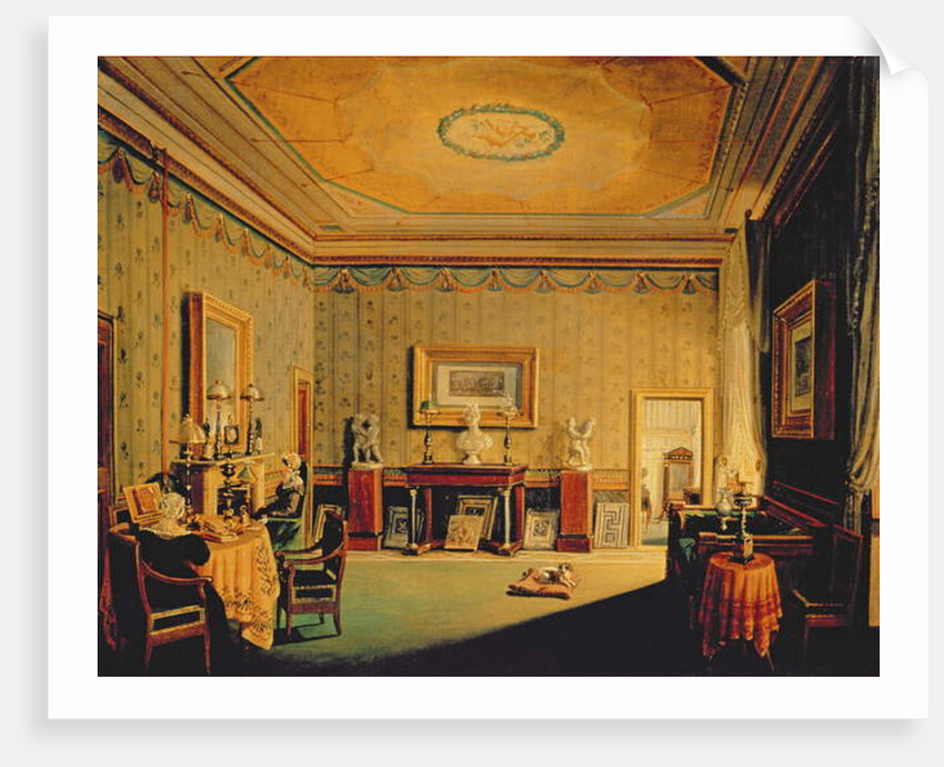 Salon in the Barbierrini House, 1830-40s by Francesco Diofebi