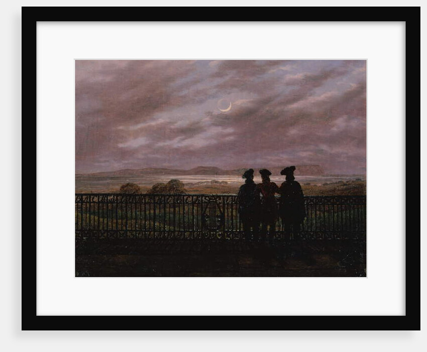The Poets Vasily Andreyevich Zhukovsky, Sergeyevich Ivan Turgenev and Aleksandr Ivanovich Turgenev, 1820s by Caspar David Friedrich