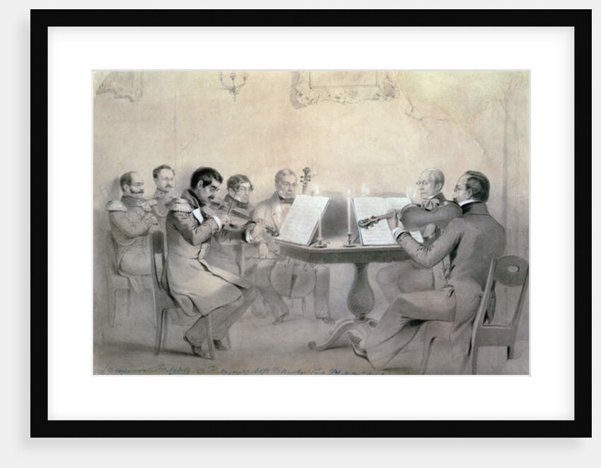 Quartet of the Composer Count A. F. Lvov, 1840 by R. Rorbach