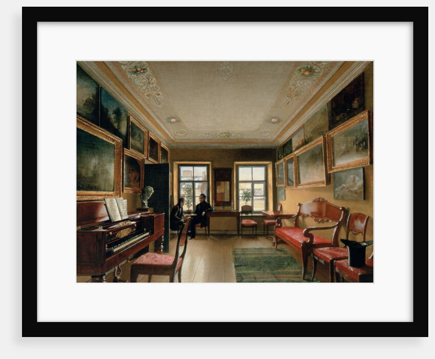 Interior of a Manor House, 1830s by Alexei Vasilievich Tyranov