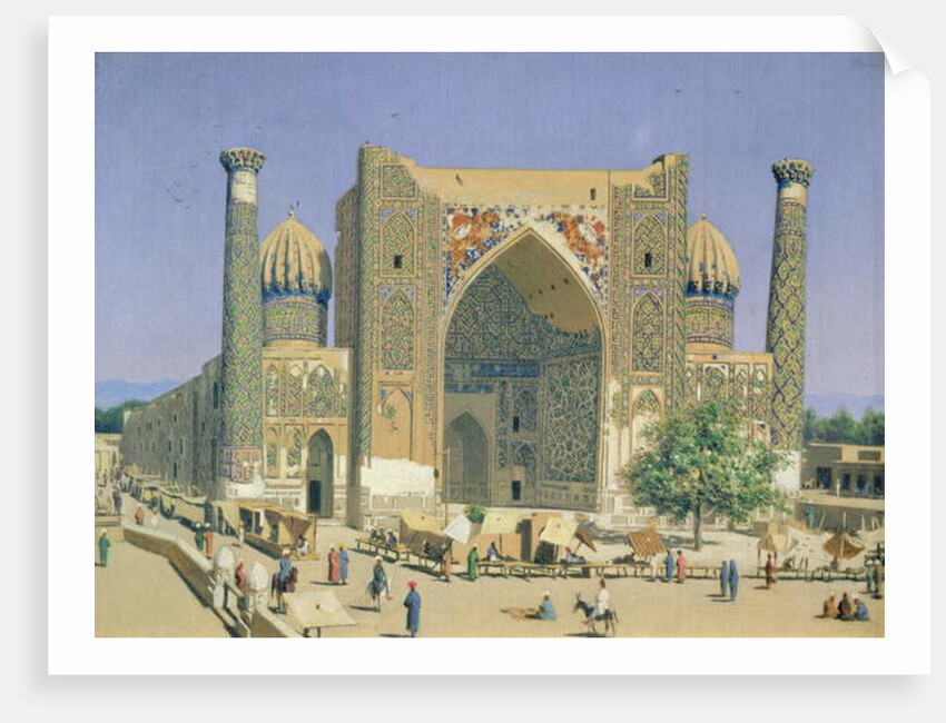 Medrasah Shir-Dhor at Registan place in Samarkand, 1869-70 by Vasili Vasilievich Vereshchagin