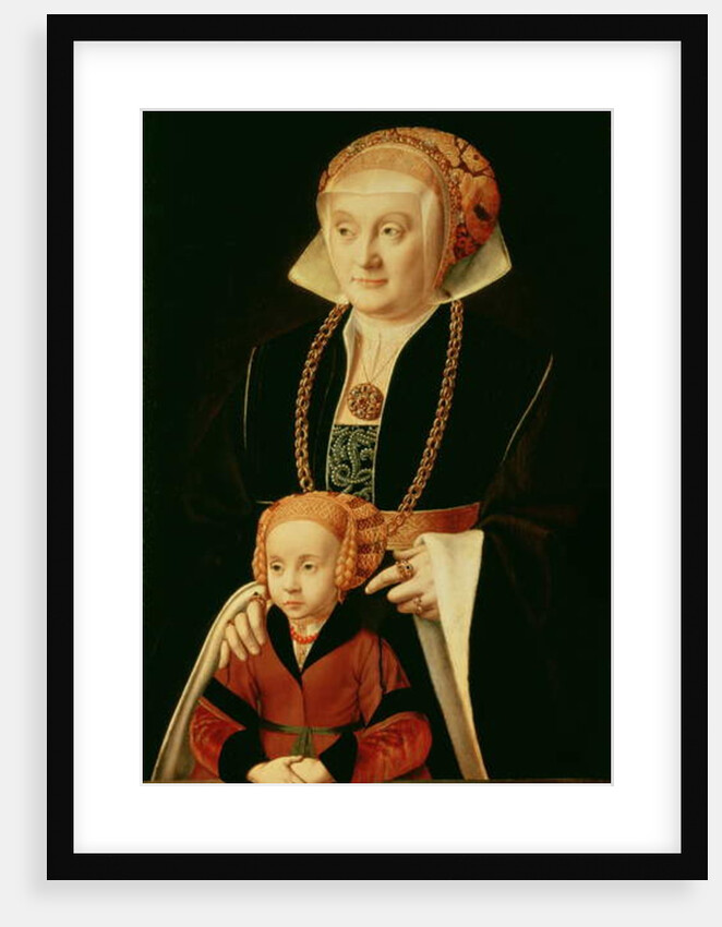 Portrait of a Woman with her Daughter by Bartholomaeus the Elder Bruyn