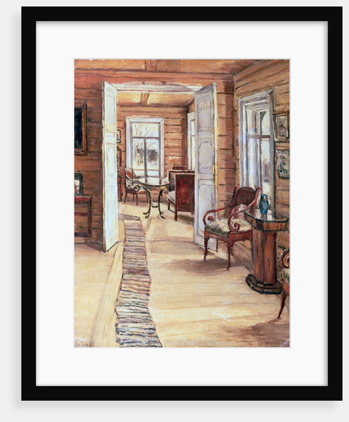Interior of L. Panteleev's house in Murmanov, 1913 by Anna Nikolaeva Karinskaya