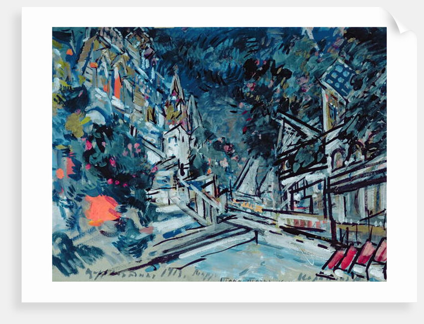 Sketch for the opera, 'The Tale of Tsar Saltan', by Nikolai Rimsky-Korsakov, 1913 by Konstantin Alekseevich Korovin