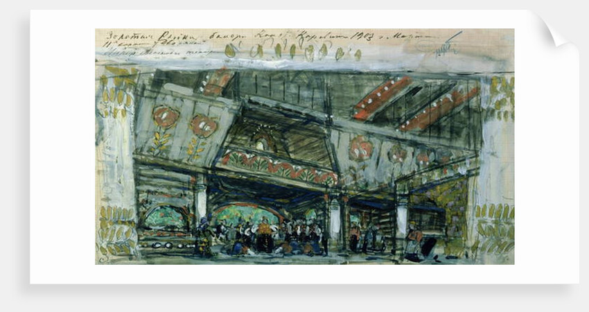 Sketch for the ballet, 'The Goldfish', by Ludwig Minkus, 1903 by Konstantin Alekseevich Korovin