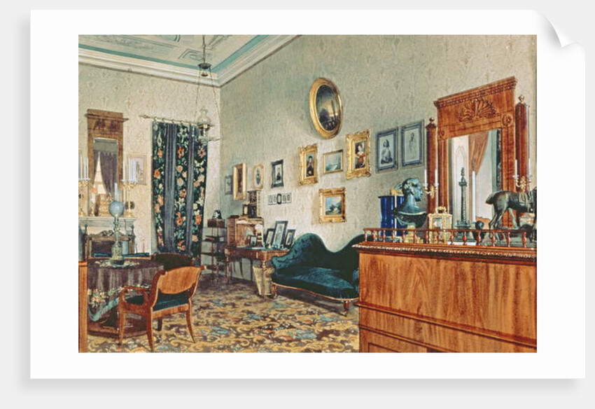 Mikhail Obreskoff's Office, 1848 by Luigi Premazzi