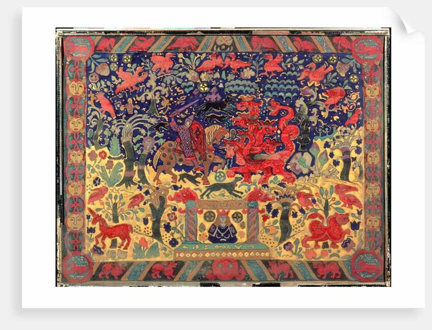 Battle with the Dragon, 1912 by Nicholas Roerich